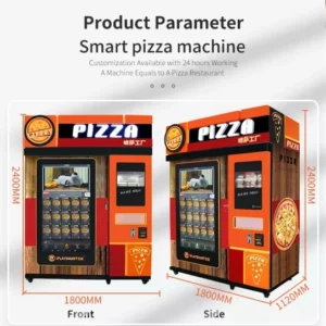Outdoor Fully Automatic Self Service Pizza Vending Machines Fast Food Smart Touch Screen Pizza Vending Machine for Sale